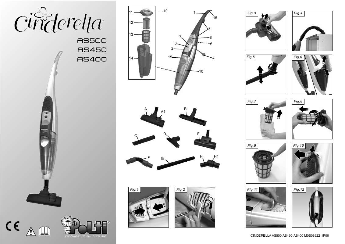 Notice nettoyeur vapeur POLTI CINDERELLA 500450400 Trouver une solution ...