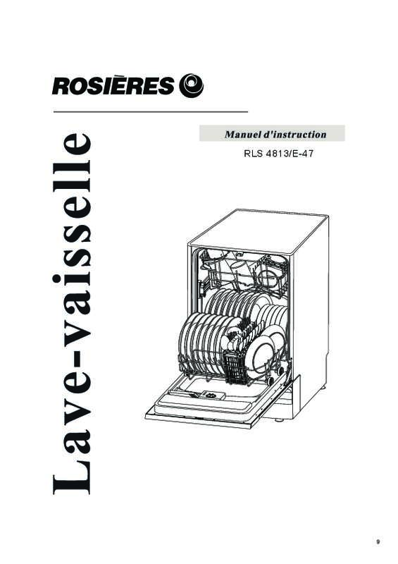 Notice ROSIERES RLS4813 E47 Trouver une solution à un problème — free download