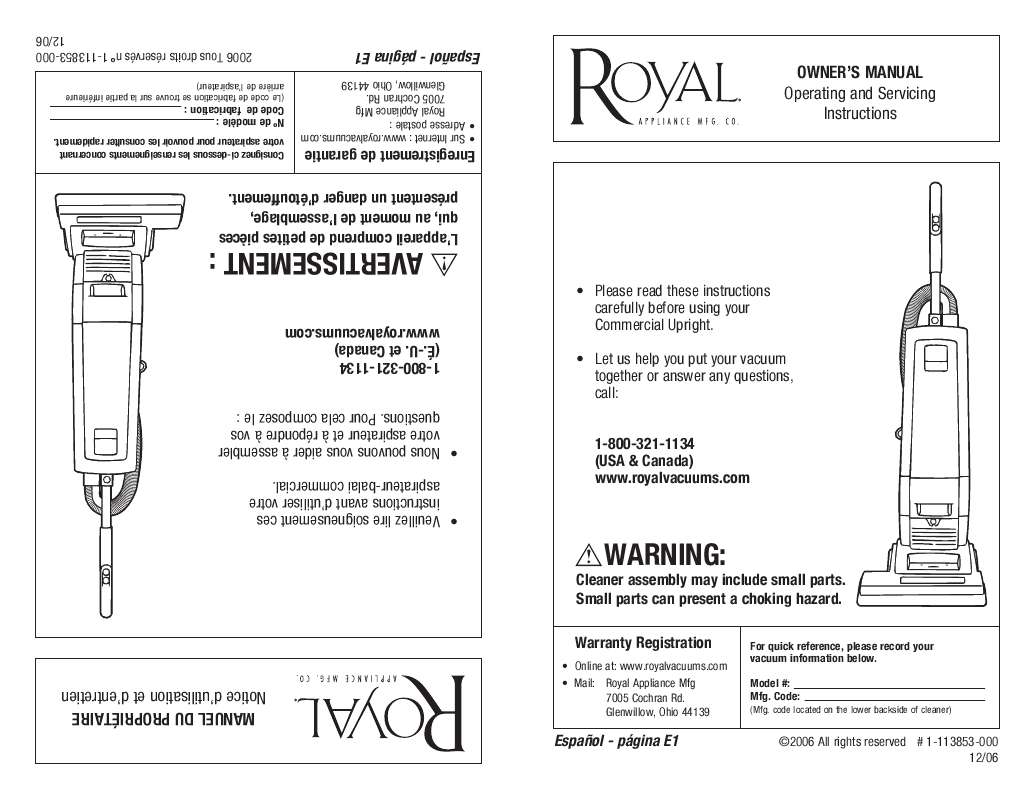 Royal Vkb Contenant En Verre Mode D'emploi