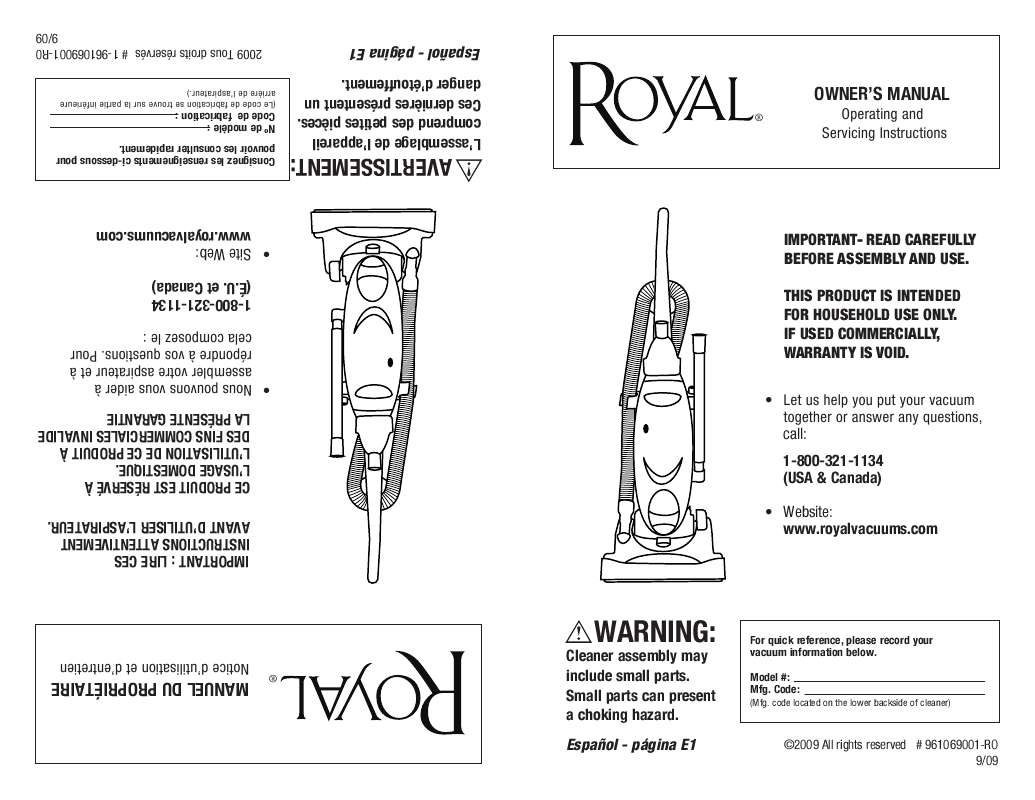 Royal Vkb Contenant En Verre Mode D'emploi