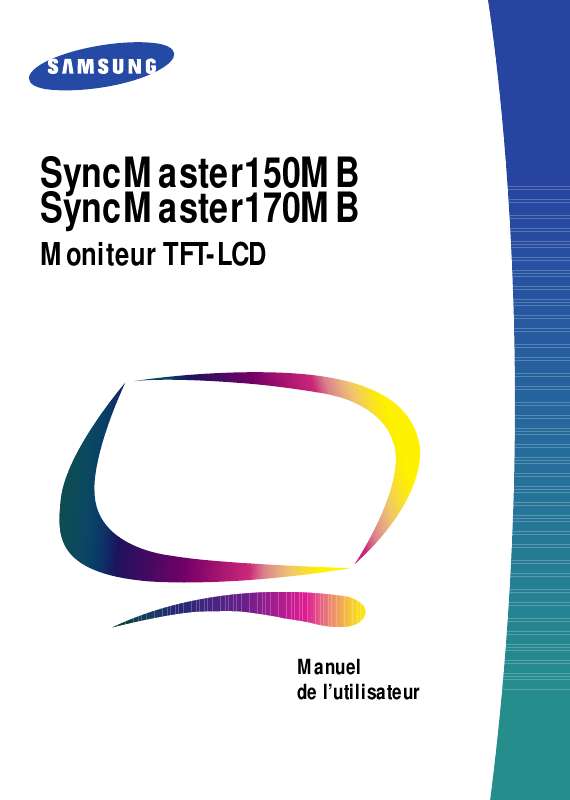 Mode d'emploi SAMSUNG SYNCMASTER 170MB