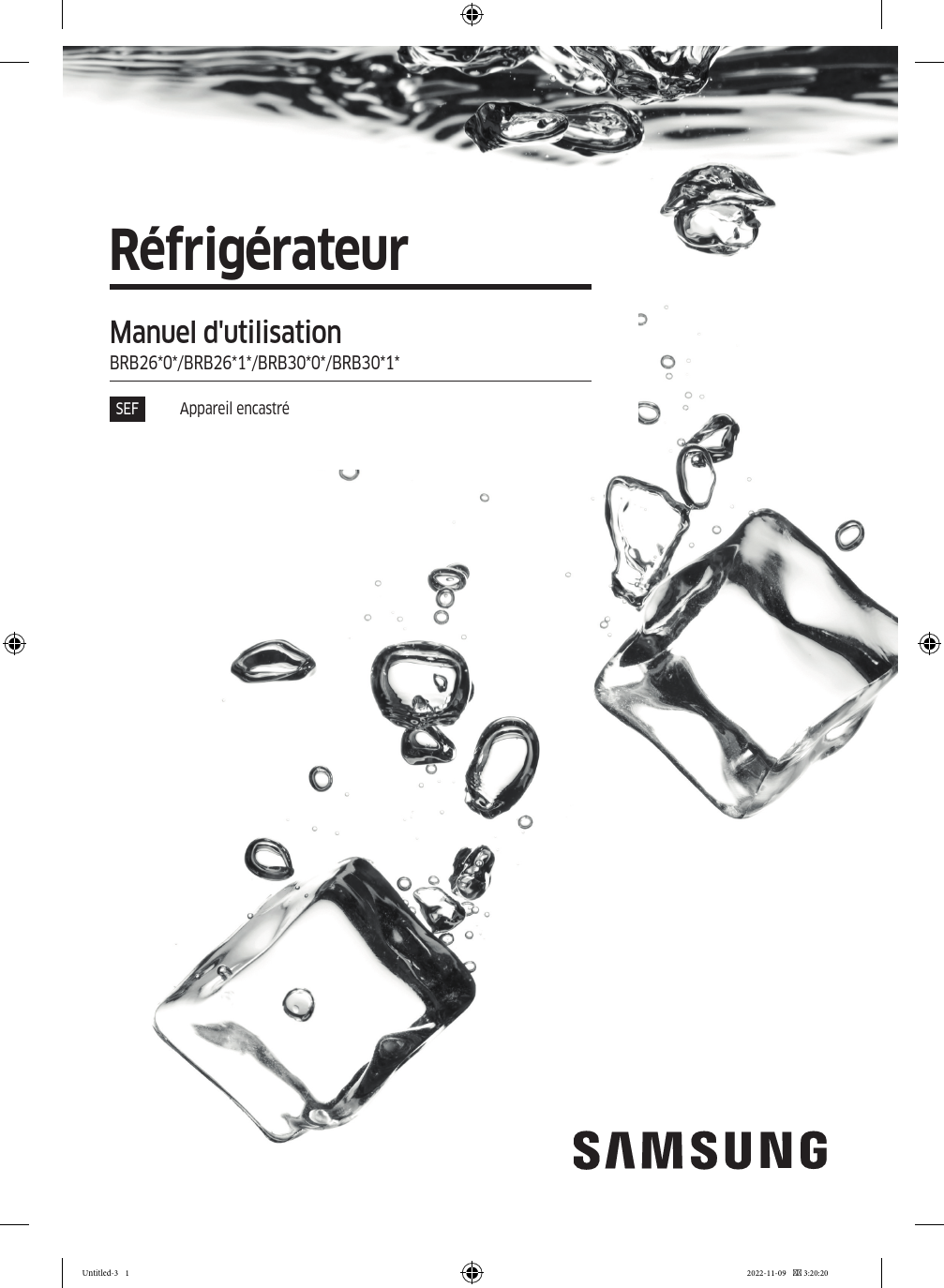 Notice réfrigérateur SAMSUNG BRB26703CWW/EF Trouver une solution à un problème SAMSUNG