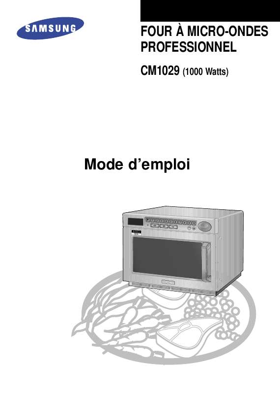 Mode d'emploi SAMSUNG CM1029