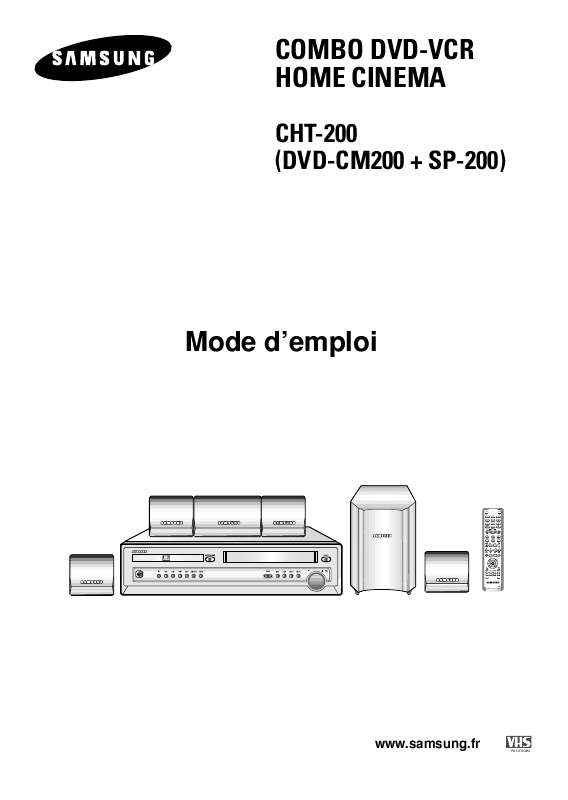 Mode d'emploi SAMSUNG DVD-CM200