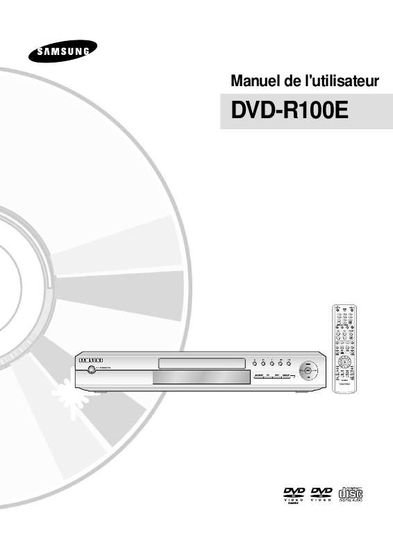 Mode d'emploi SAMSUNG DVD-R100E