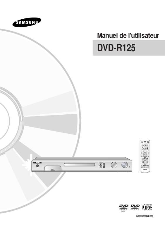 Mode d'emploi SAMSUNG DVD-R125