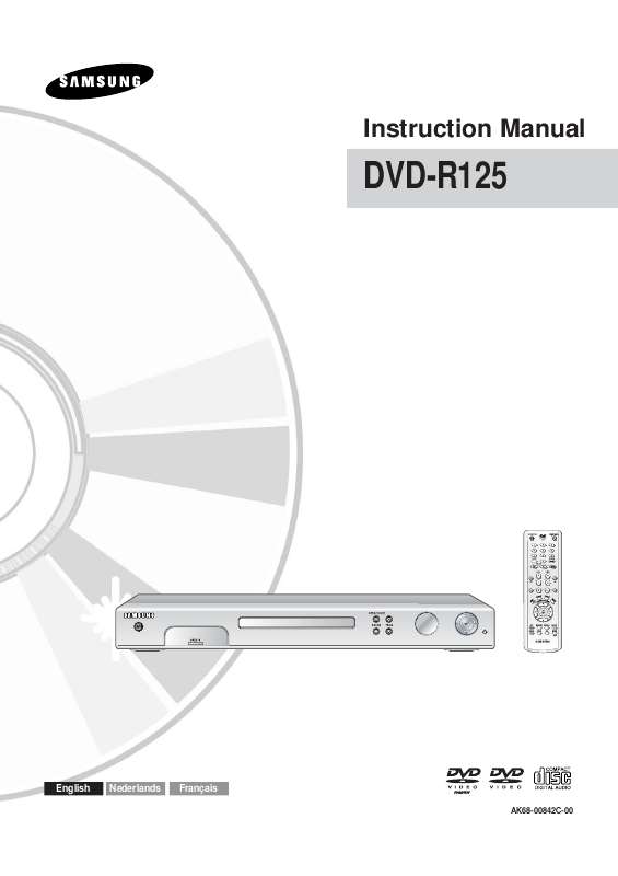 Mode d'emploi SAMSUNG DVD-R125P