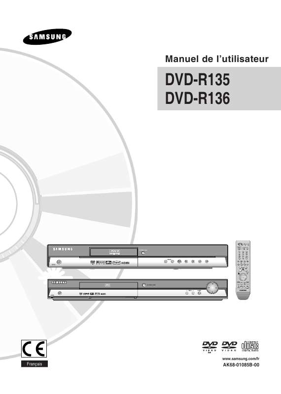 Mode d'emploi SAMSUNG DVD-R136