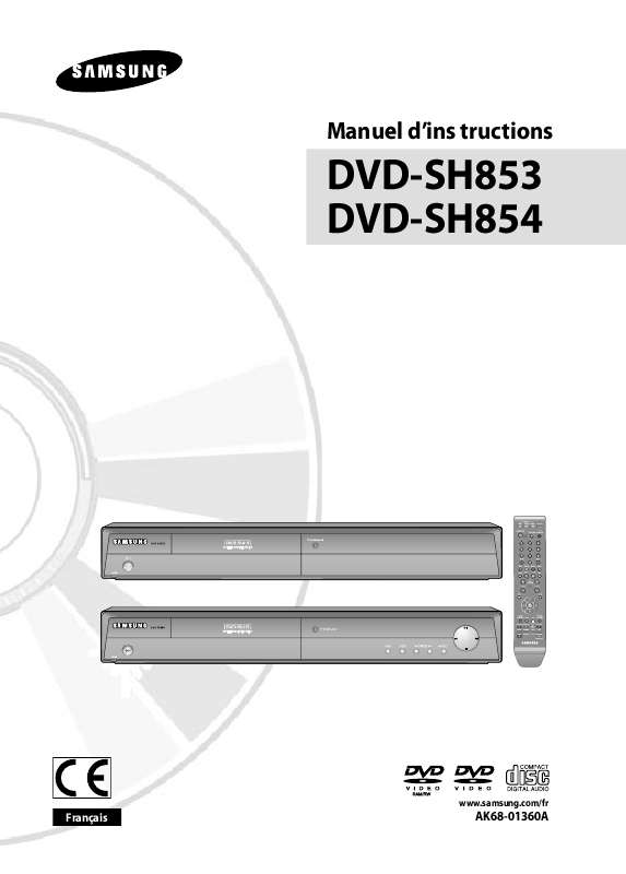 Mode d'emploi SAMSUNG DVD-SH854