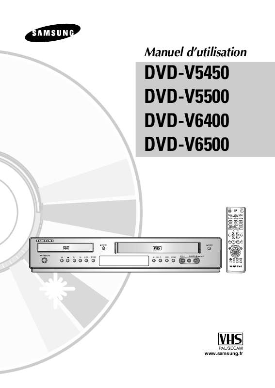 Mode d'emploi SAMSUNG DVD-V5450
