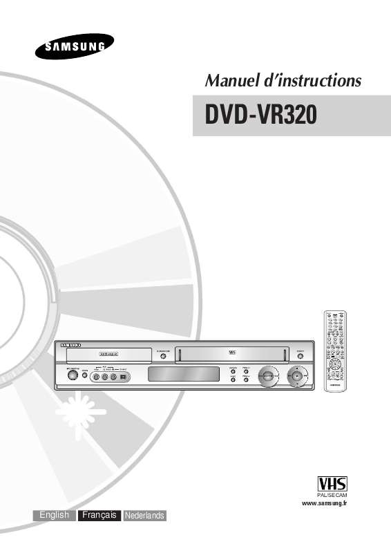 Mode d'emploi SAMSUNG DVD-VR320P