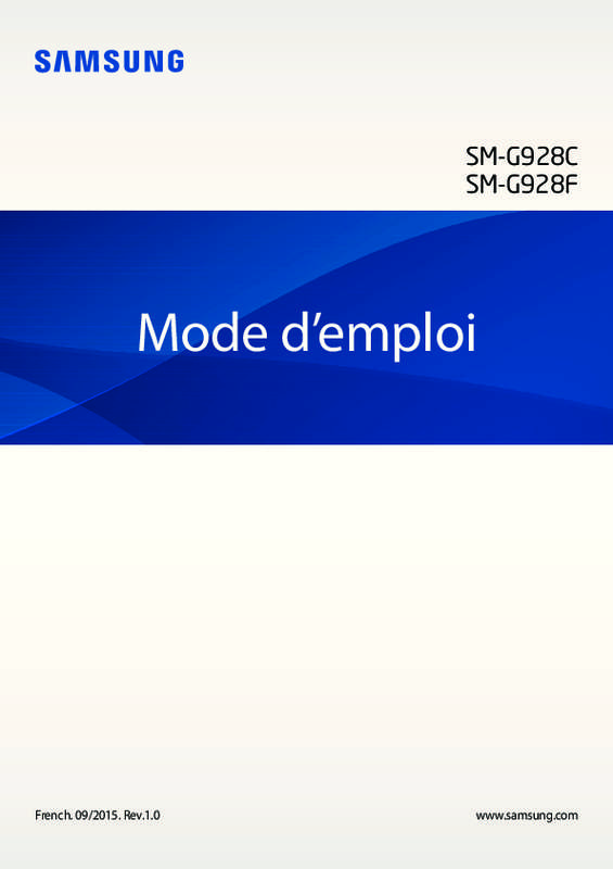 Mode d'emploi SAMSUNG GALAXY S6 EDGE   5.7 POUCES, 32 GO - SM-G928F