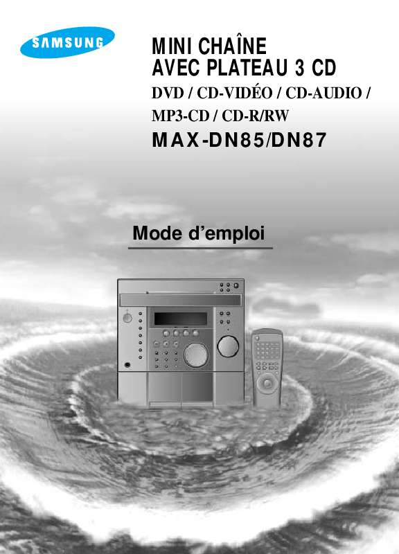 Mode d'emploi SAMSUNG MAX-DN87