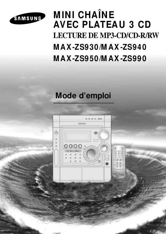 Mode d'emploi SAMSUNG MAX-ZS940