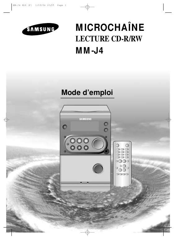 Mode d'emploi SAMSUNG MM-J4