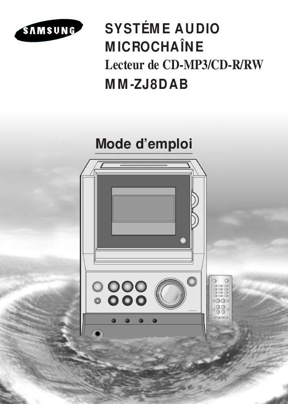 Mode d'emploi SAMSUNG MM-ZJ8DAB