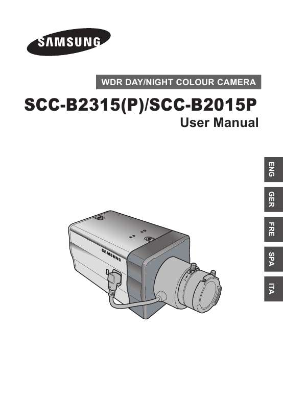 Mode d'emploi SAMSUNG SCC-B2015P