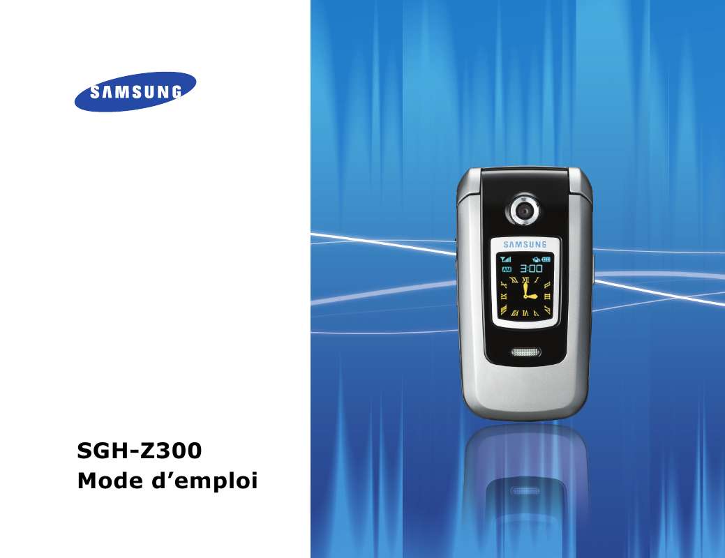 Mode d'emploi SAMSUNG SGH-Z300