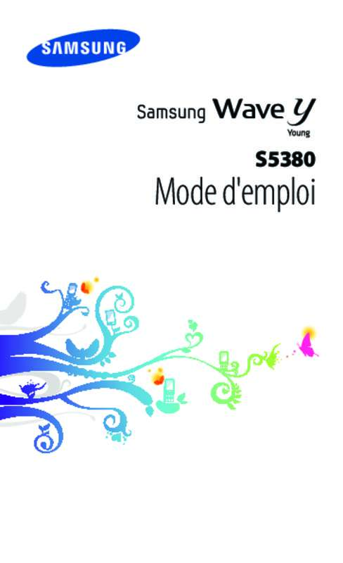 Mode d'emploi SAMSUNG WAVE Y PEARL