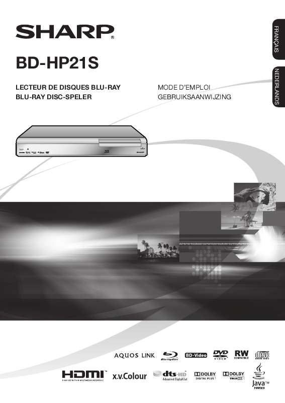Mode d'emploi SHARP BD-HP21S