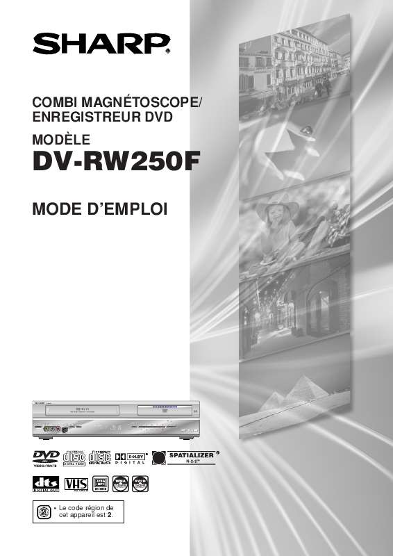 Mode d'emploi SHARP DV-RW250F