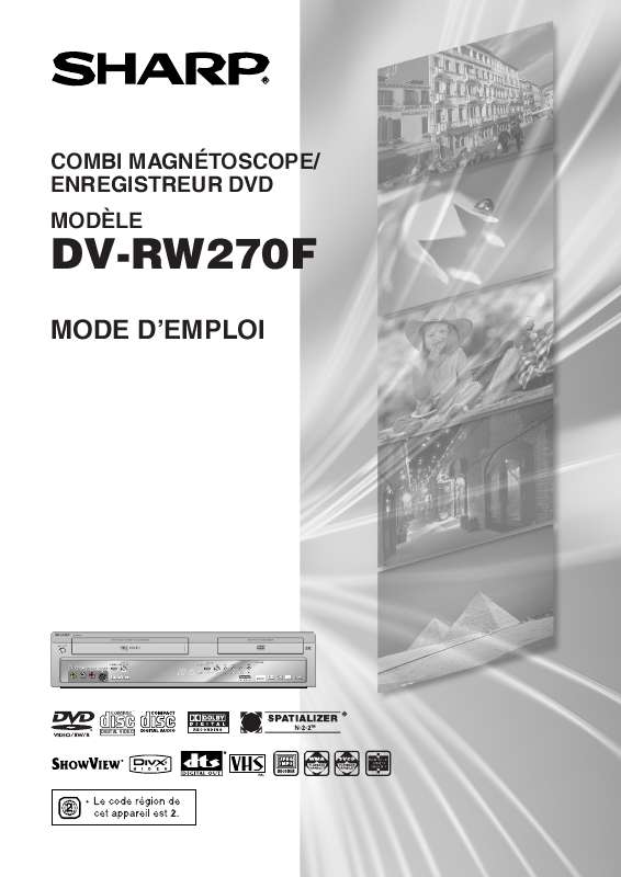 Mode d'emploi SHARP DV-RW270F