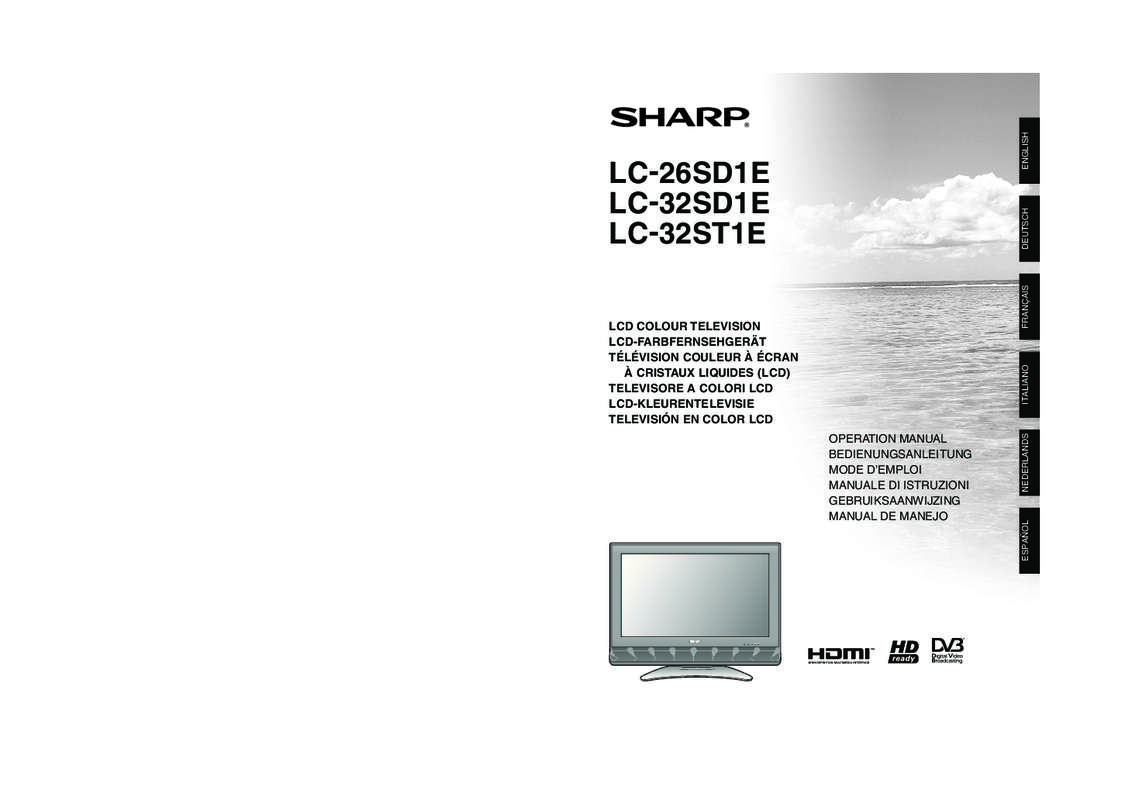 Mode d'emploi SHARP LC-32CFE6241E
