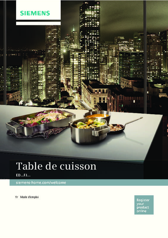 Mode d'emploi SIEMENS ED659FJB1E