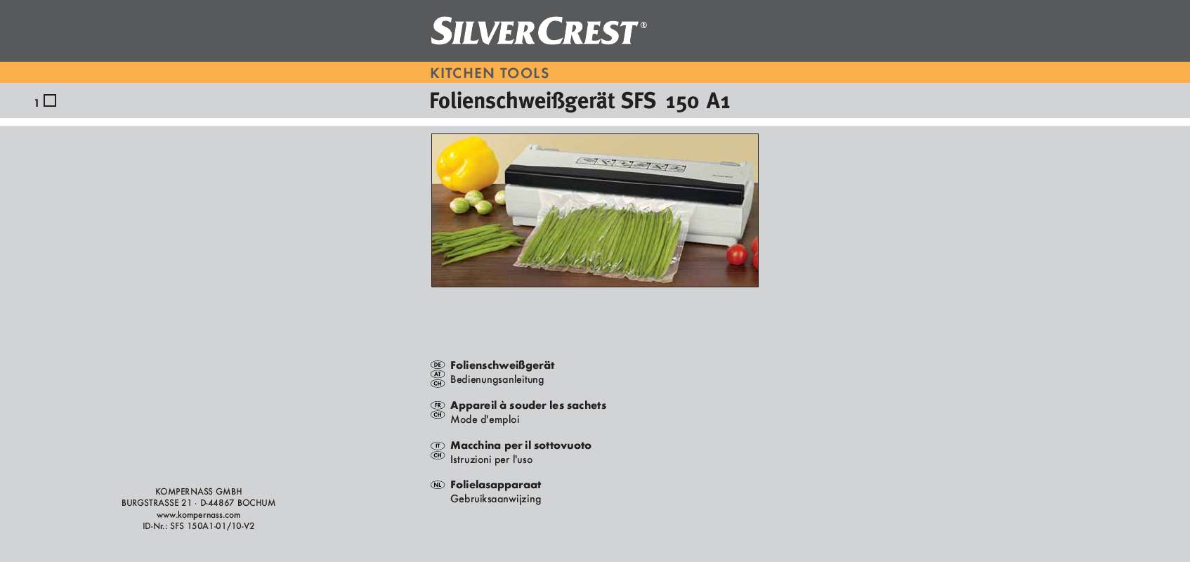 Mode d'emploi SilverCrest SFS 150 B3 (Français - 74 des pages)