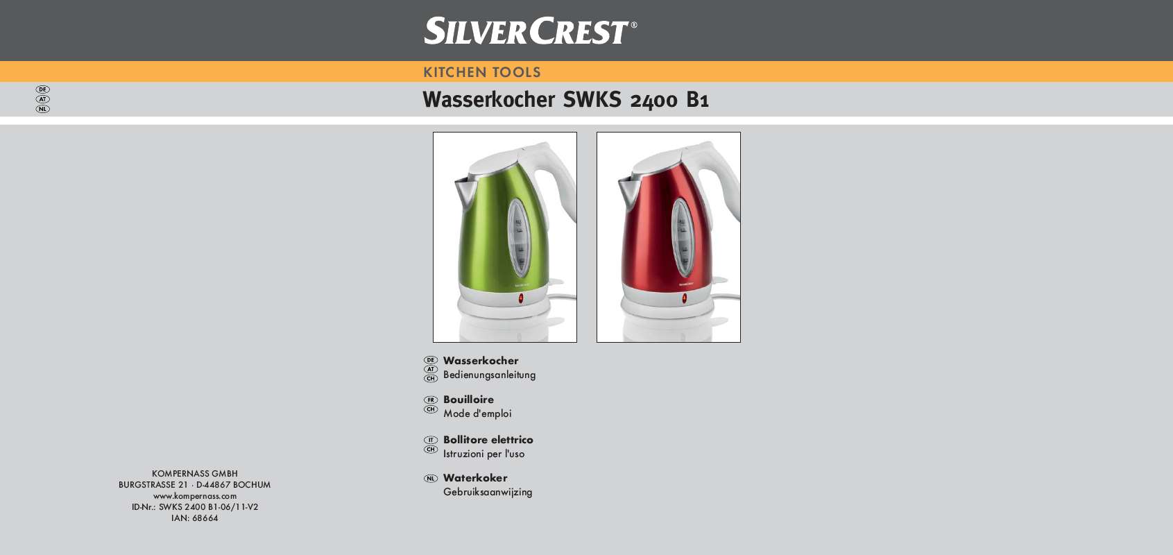 Notice SILVERCREST SWKS 2400 - Trouver Une Solution à Un Problème ...