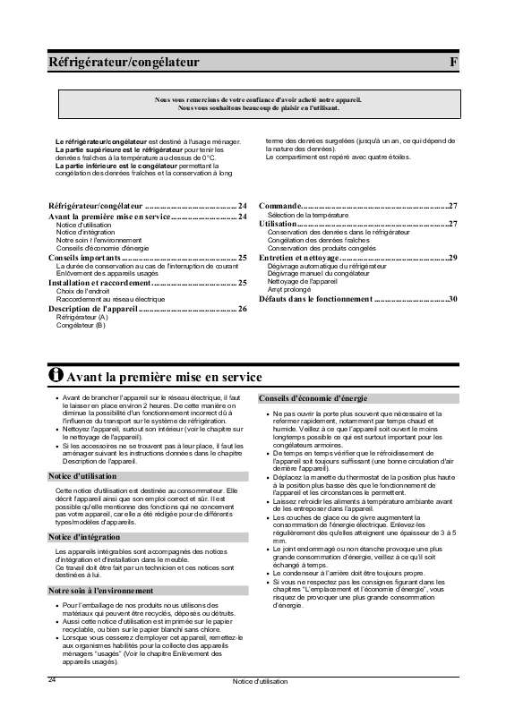 Mode d'emploi SMEG CR 321