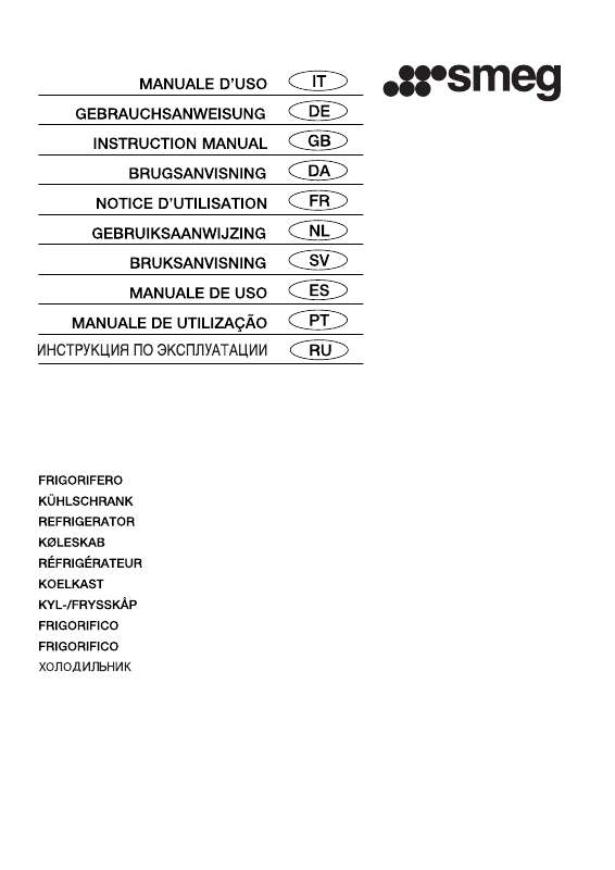 Mode d'emploi SMEG FA800POS9