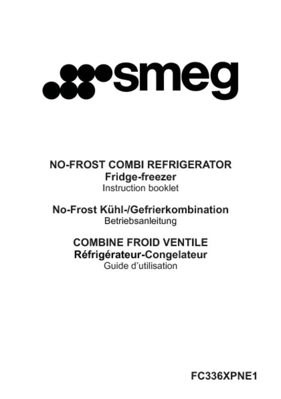 Mode d'emploi SMEG FC336XPNE1