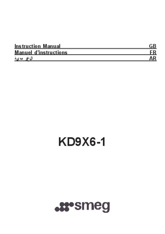 Mode d'emploi SMEG KD9X6-1