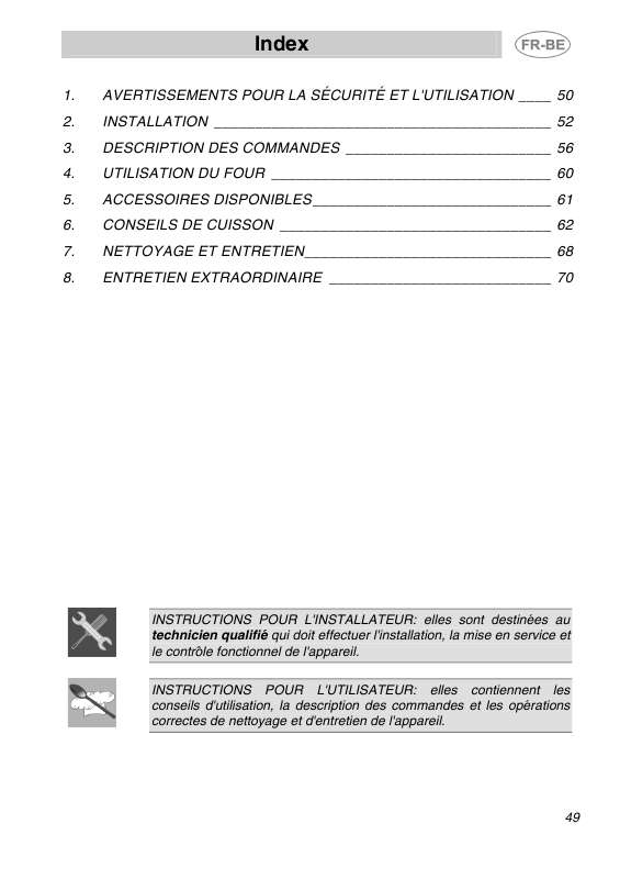 Mode d'emploi SMEG SCKD320B