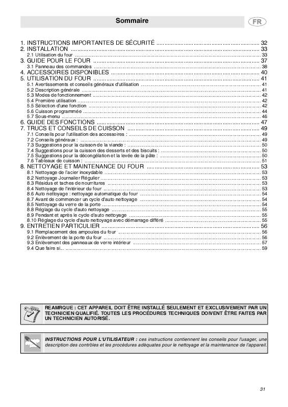 Mode d'emploi SMEG SCP111U2