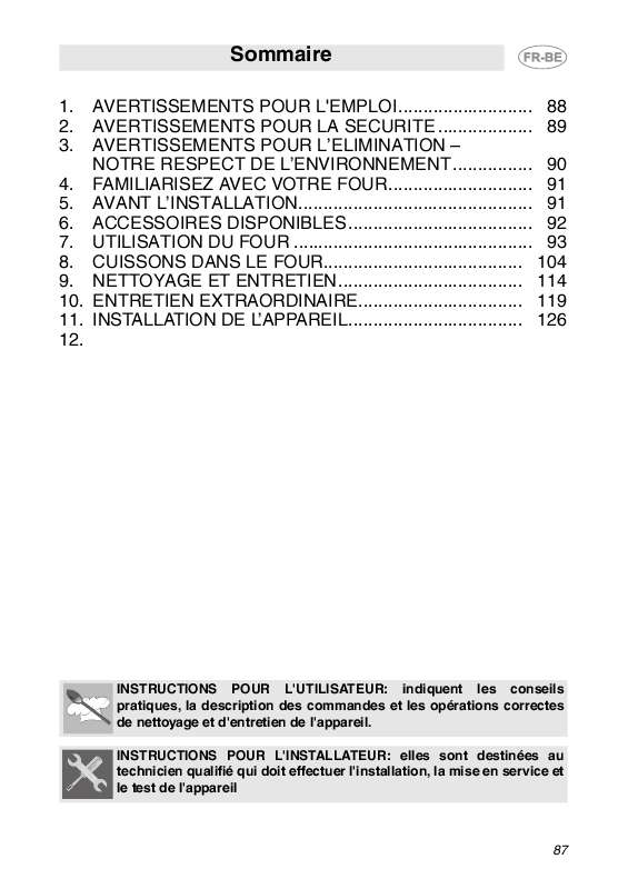Mode d'emploi SMEG SCP112