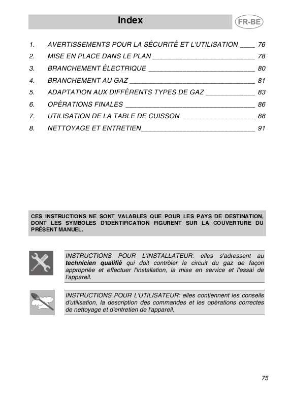 Mode d'emploi SMEG SR264AV