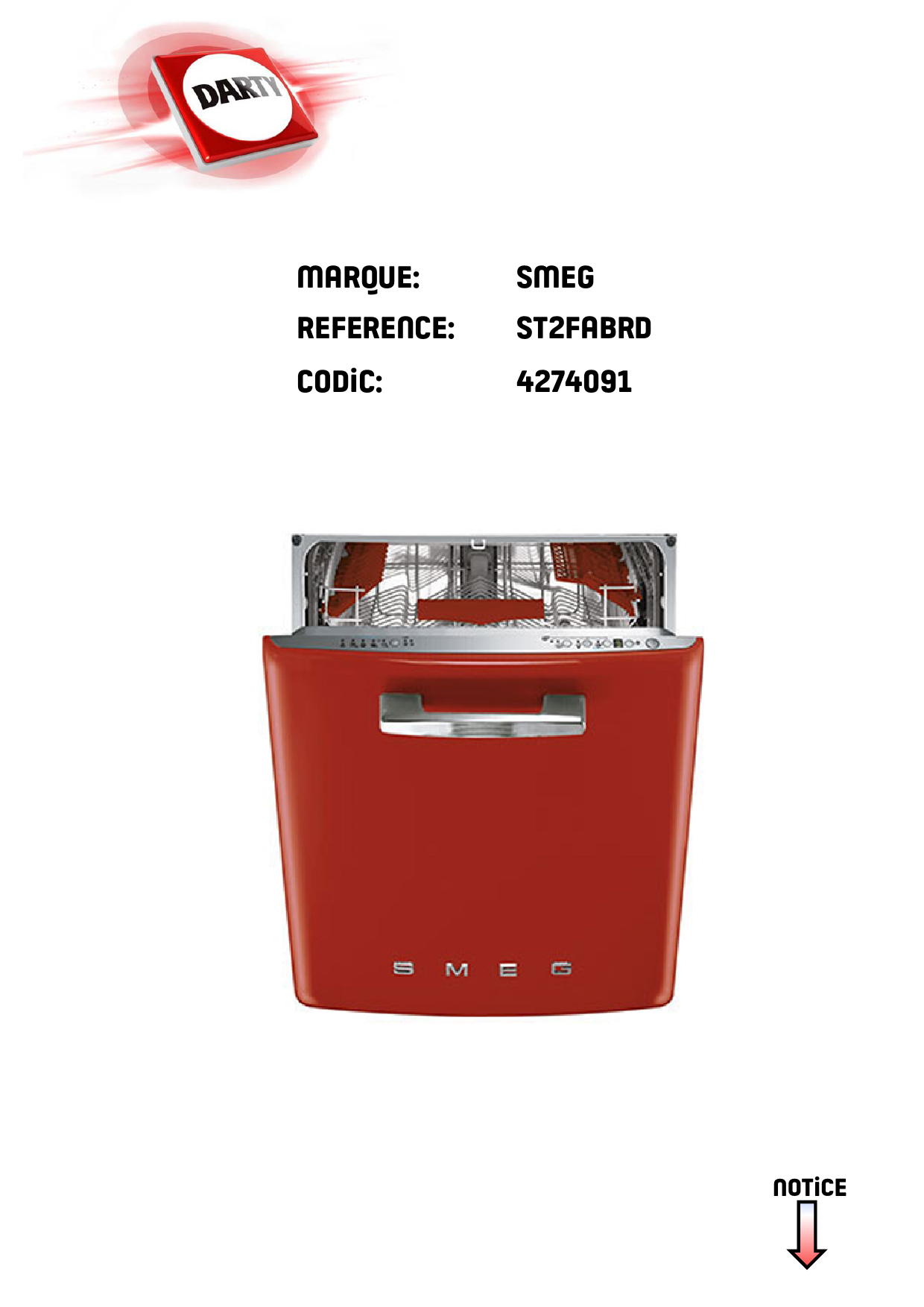 Notice lavevaisselle SMEG ST2FABBL Trouver une solution à un problème — free download