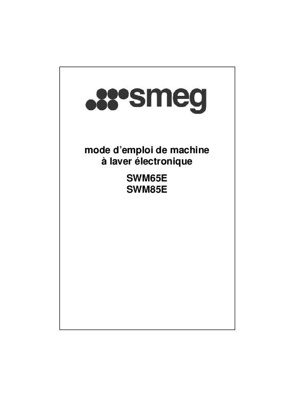 Mode d'emploi SMEG SWM65E