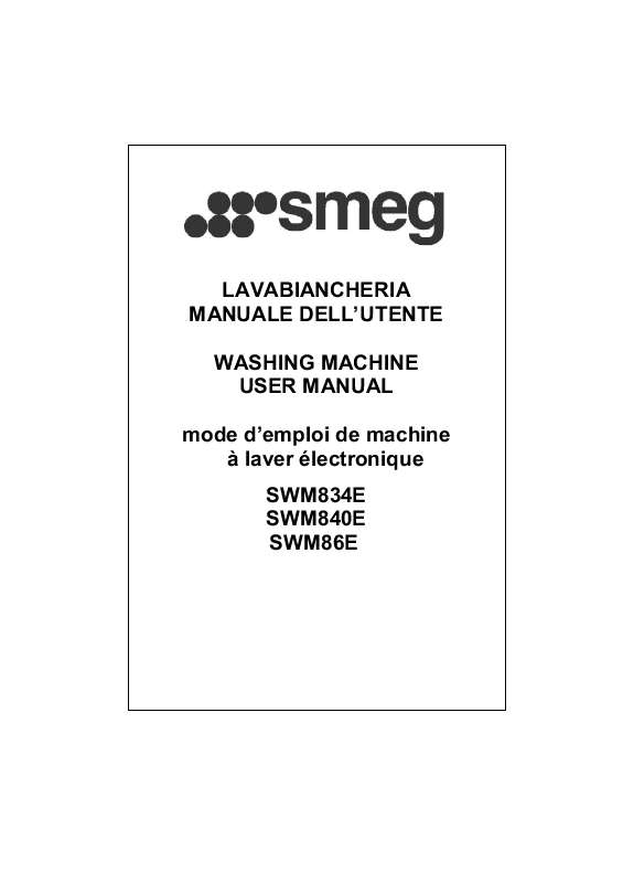 Mode d'emploi SMEG SWM834E