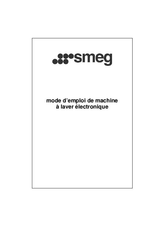 Mode d'emploi SMEG SWM840