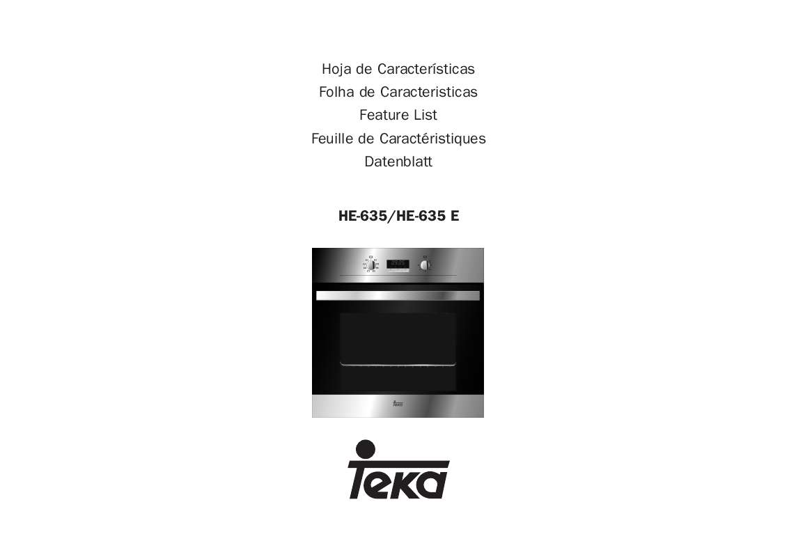 Mode d'emploi TEKA HE-635
