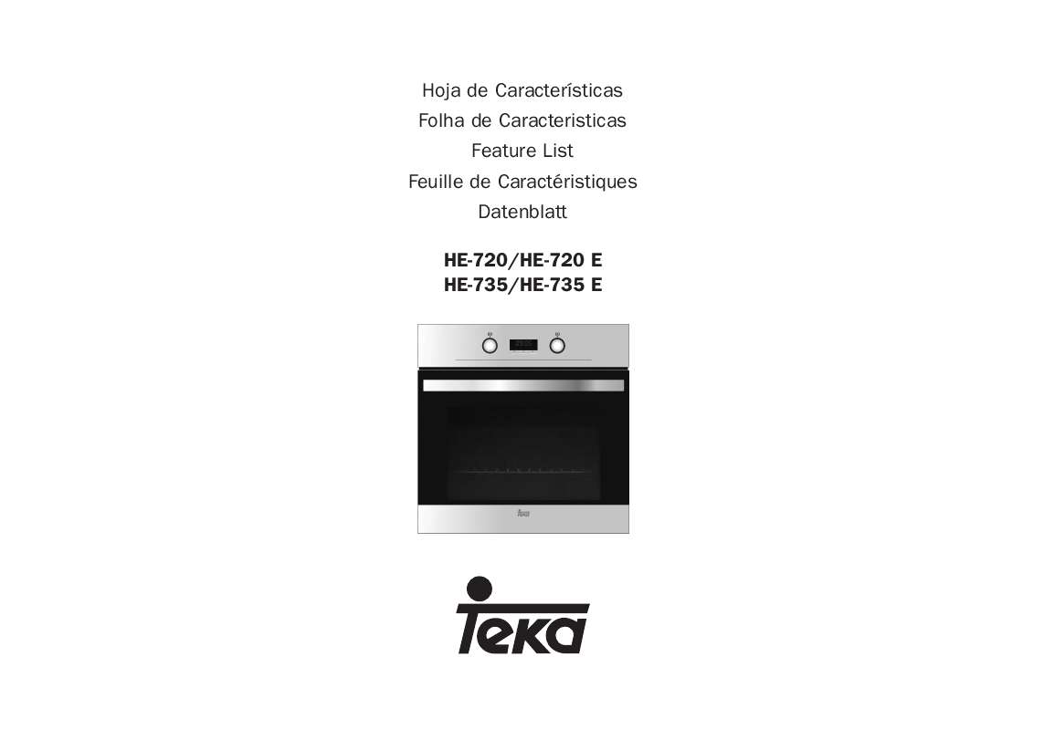 Mode d'emploi TEKA HE-720