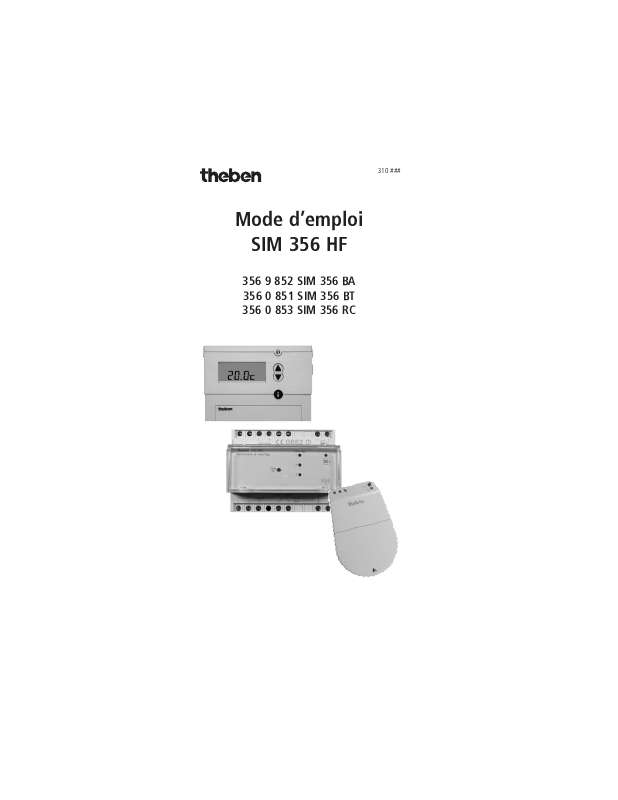Theben 3530801 SIM 353 - Programmateur pour chauffage électrique à