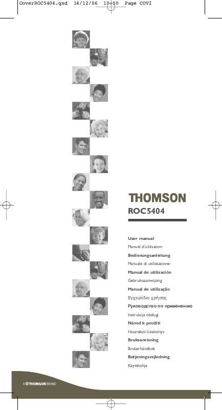 Mode d'emploi THOMSON ROC 5404