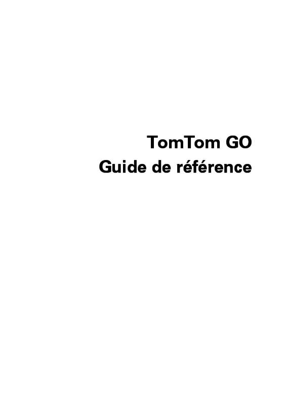 Mode d'emploi TOMTOM GO 6000