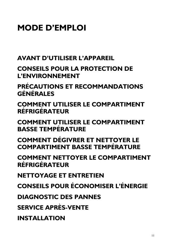 Mode d'emploi WHIRLPOOL 3SR-921/1