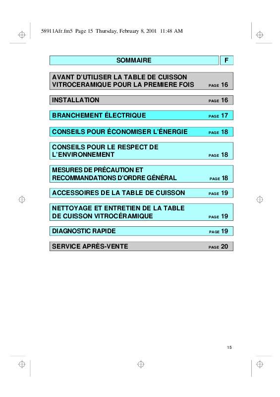 Mode d'emploi WHIRLPOOL AKM624/WH