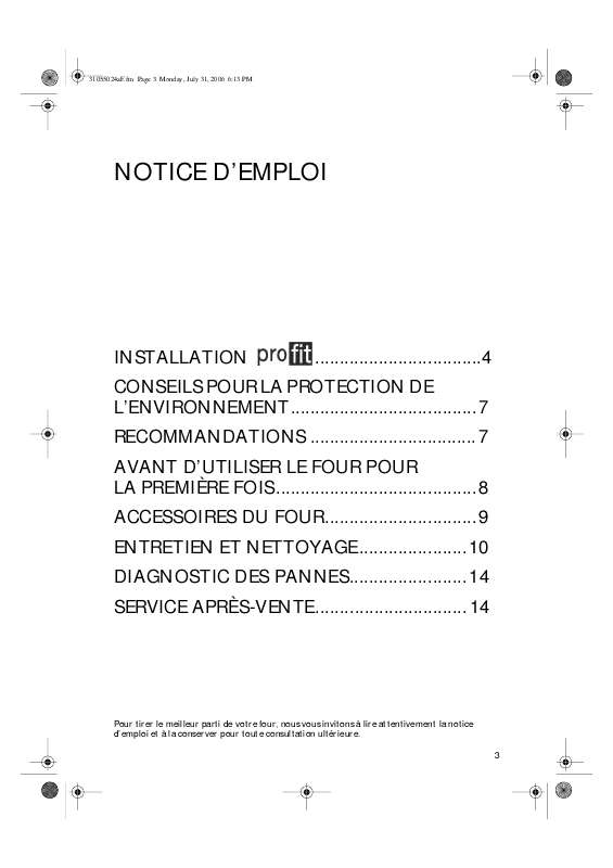 Mode d'emploi WHIRLPOOL AKZ 213/WH